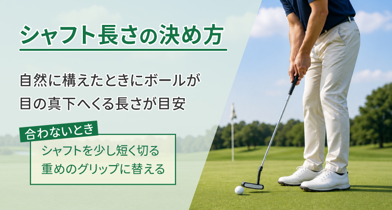 自分に合ったシャフトの長さの決め方