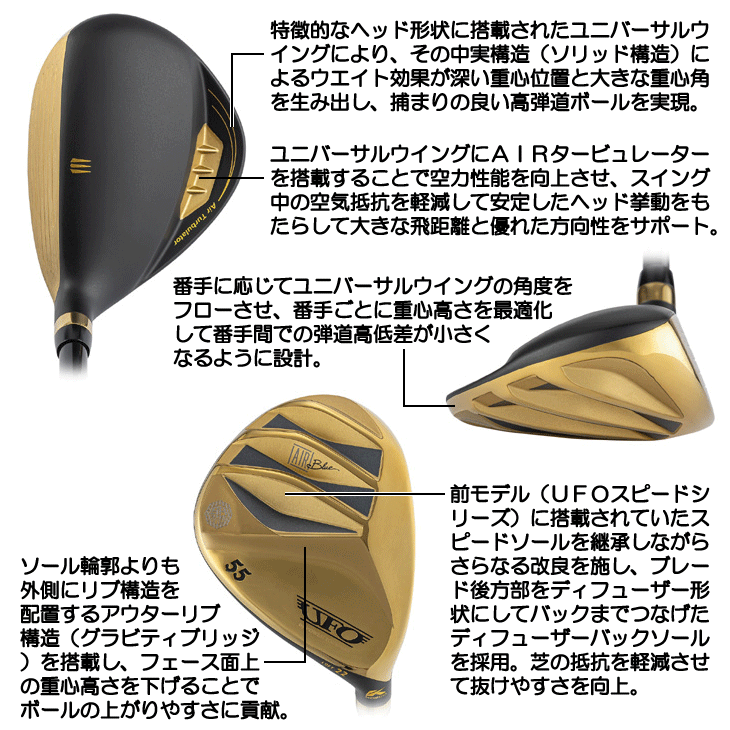 キャスコ UFO AIR UT by パワートルネード ゴールド仕様