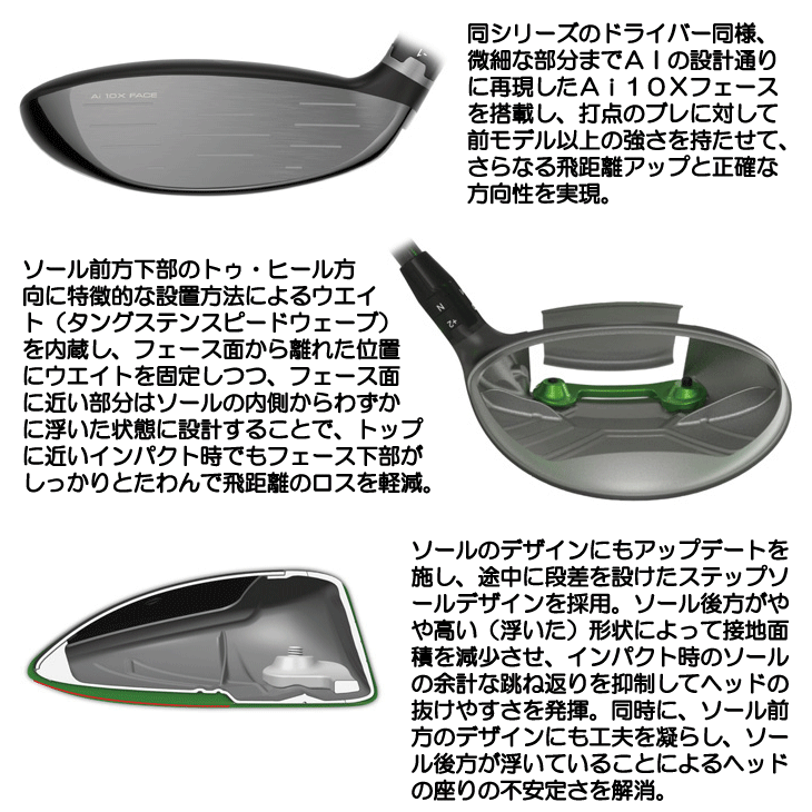 キャロウェイ ELYTE (エリート) フェアウェイウッド ベンタス グリーン