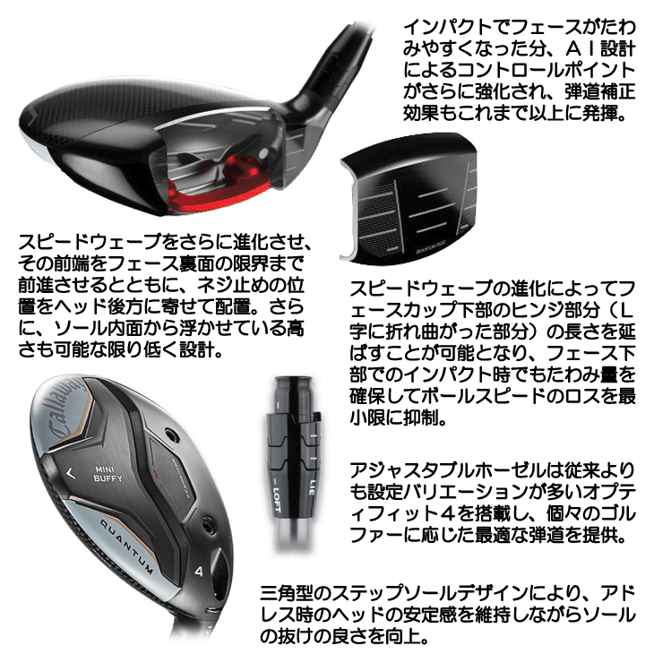 キャロウェイ QUANTUM (クアンタム) MINI BUFFY フェアウェイウッド