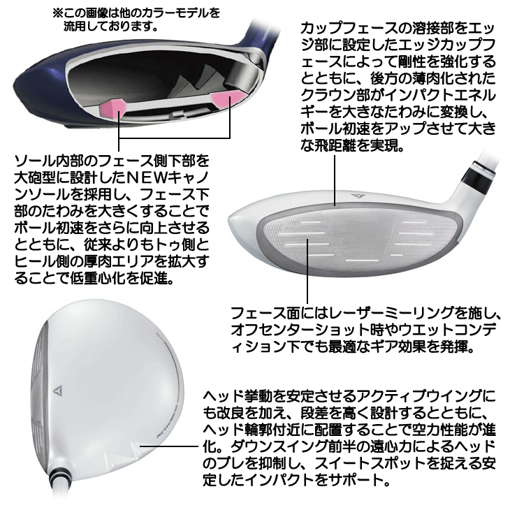 レディース ダンロップ ゼクシオ14 ホワイト フェアウェイウッド