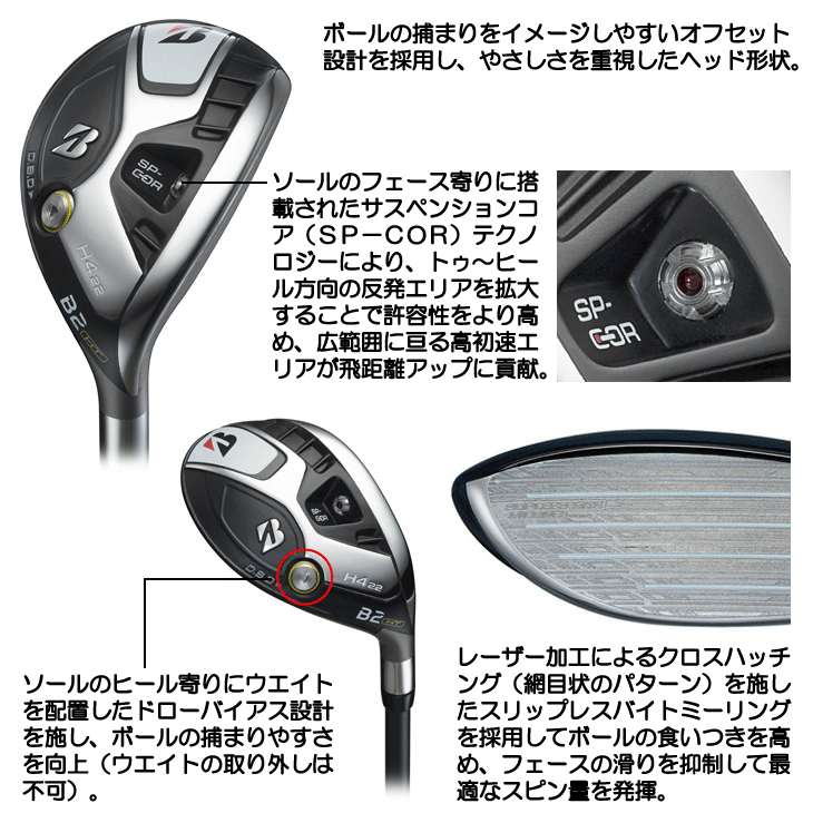 レフティー ブリヂストン ユーティリティ 2023 Bシリーズ B2HT HY