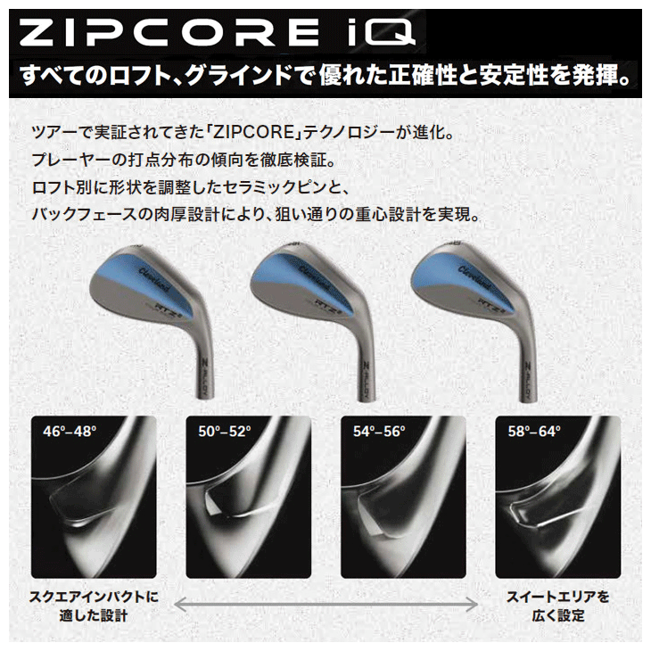 クリーブランド RTZ2 ブラックサテン ウェッジ ダイナミックゴールド
