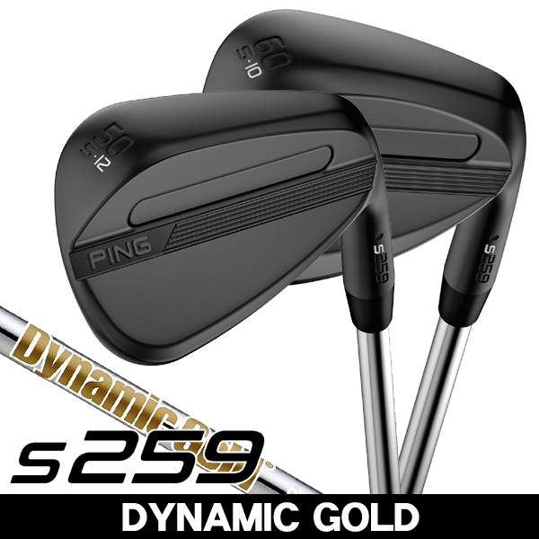 ピン S259 ミッドナイトQPQ ウェッジ ダイナミックゴールド 右利き用