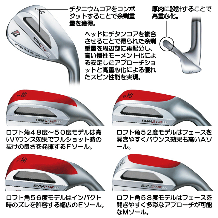 ブリヂストン 2023 Bシリーズ BRM2 HF ウェッジ N.S.PRO モーダス3