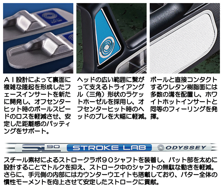 オデッセイ 2025 Ai-ONE トライビーム #1W CS パター 右利き用