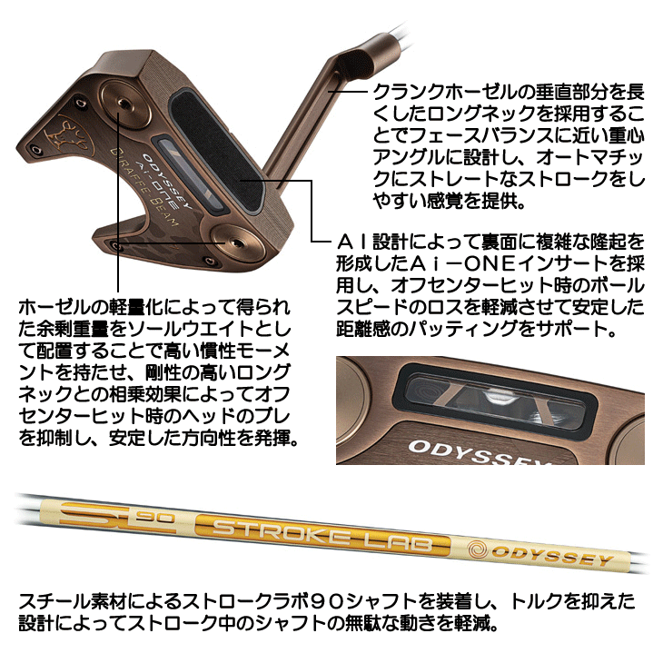 レディース オデッセイ 2025 Ai-ONE GIRAFFE-BEAM #7 パター