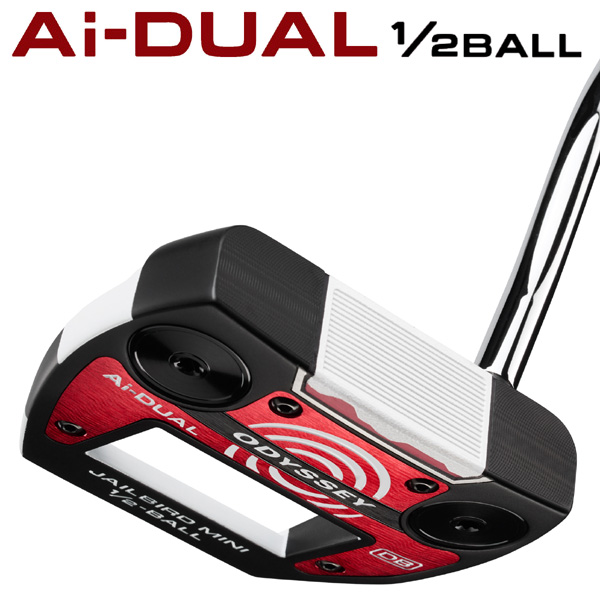オデッセイ Ai-DUAL 1/2-ボール ジェイルバード ミニ DB パター 右利き
