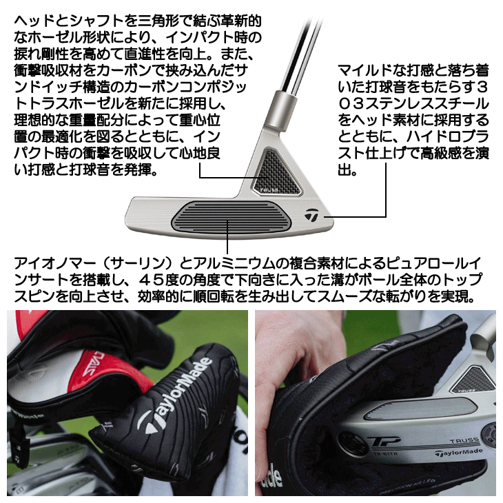 テーラーメイド 2023 TP TRUSS パター B4TH トラスヒール 右利き