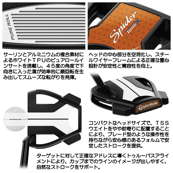 テーラーメイド 2025 スパイダー ツアー X ブラック スモールスラント