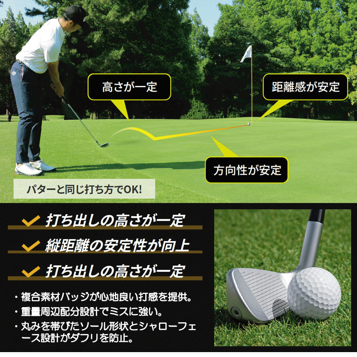 レフティー ピン ChipR (チッパー) ランニングウェッジ LE 左利き用
