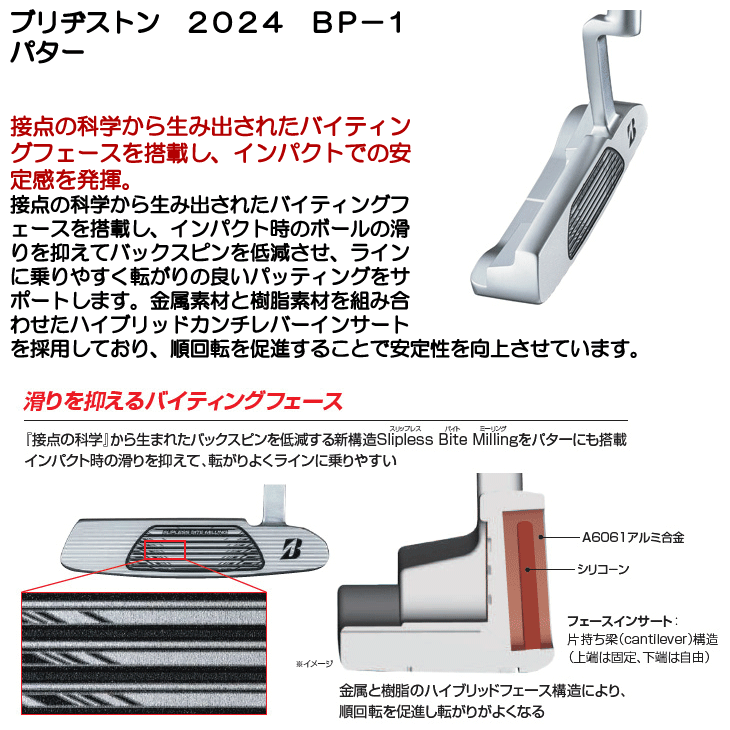 ブリヂストン 2024 BP-1 パター 右利き用 | つるやゴルフONLINE｜公式