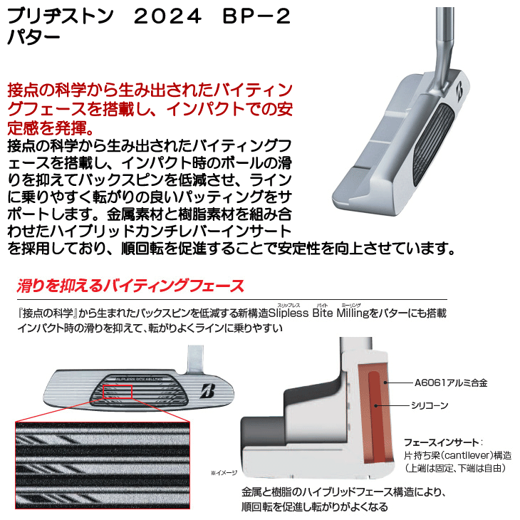 ブリヂストン 2024 BP-2 パター 右利き用 | つるやゴルフONLINE｜公式