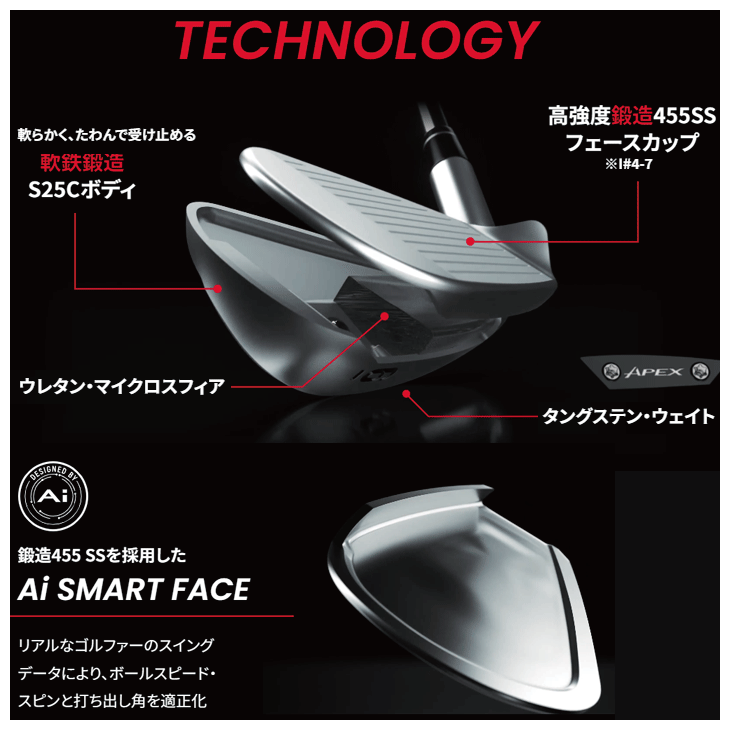レフティー キャロウェイ 2024 APEX Ai200 アイアン 6本セット