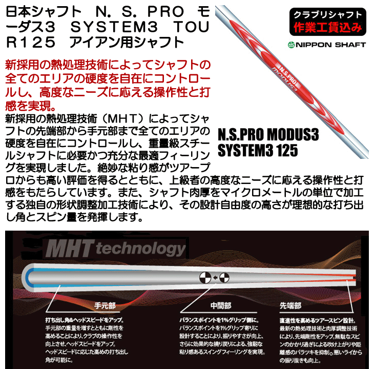 その他 NSPRO MODUS 3 N.S.PRO MODUS(3) TOUR 120｜N.S.PRO STEEL SHAFT｜製品情報