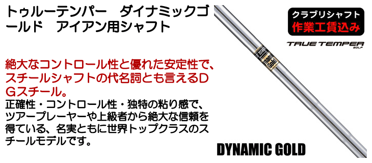 トゥルーテンパー ダイナミックゴールド アイアン用シャフト | つるや