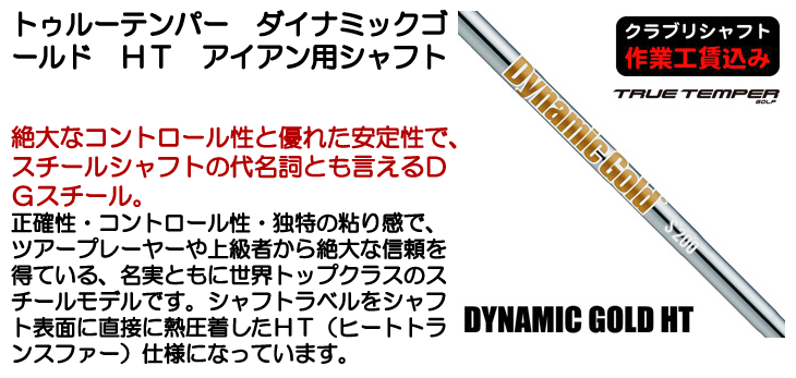 トゥルーテンパー ダイナミックゴールド HT アイアン用シャフト