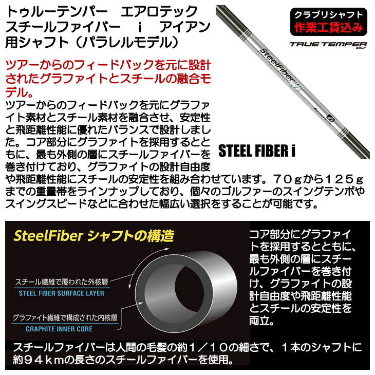 トゥルーテンパー エアロテック スチールファイバー I アイアン用