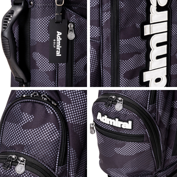 メンズ アドミラル ADMG3AC7 カモ 9型 スタンドキャディバッグ 男性用