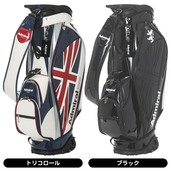Admiral キャスター付き キャディバッグエナメル　ADMG5BC3 新品 Admiral Golf アドミラルゴルフ エナメル キャスター キャディ