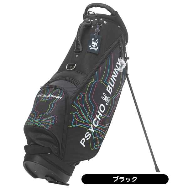 サイコバニー 　キャディバッグ　迷彩（カモ柄）　スタンド式　ネイビー　軽量 サイコバニー キャディバッグ 迷彩（カモ柄） スタンド式 ネイビー