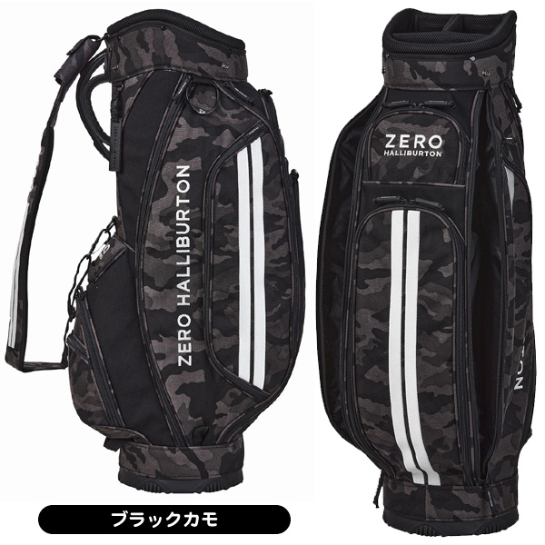 未使用品 ゼロハリバートン ブラックカモ ゴルフバッグ ミニキャディバッグ ゼロハリバートン ZERO HALLIBURTON Cordura キャディバッグ