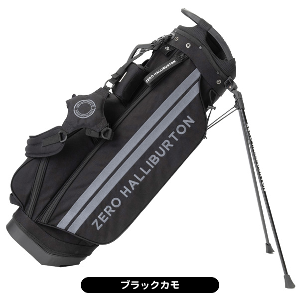 ZERO HALLIBURTON ゴルフバッグ ブラックカモ ゼロハリバートン ZERO HALLIBURTON ゼロハリバートン ゴルフ キャディ