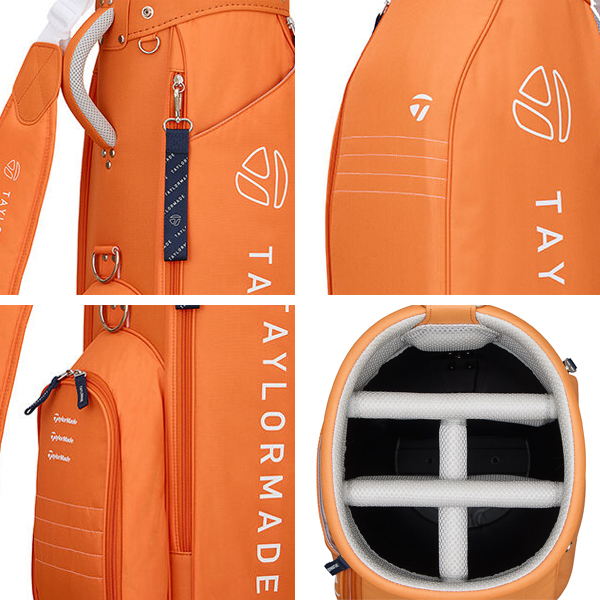 【送料込み】ラウンド未使用　美品　テーラーメイド　ゴルフバッグ　希少レア テーラーメイド サークルロゴ キャディバッグ UN747 ゴルフ 9.5