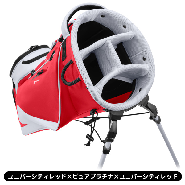 Nike キャディバッグ 赤/白 ストライプ ナイキゴルフ(NIKE GOLF