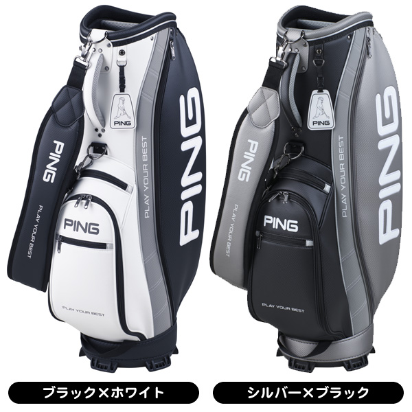 ゴルフキャディバッグメンズ メンズ ピン 2024 CB-P2402 ピオリア キャディバッグ 男性用