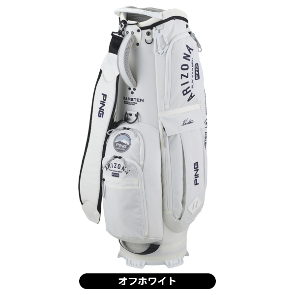 PING Karsten Arizona プレイヤーズバッグ ホワイト PING KARSTEN キャディバッグ ホワイト・ブラック PING KARSTEN