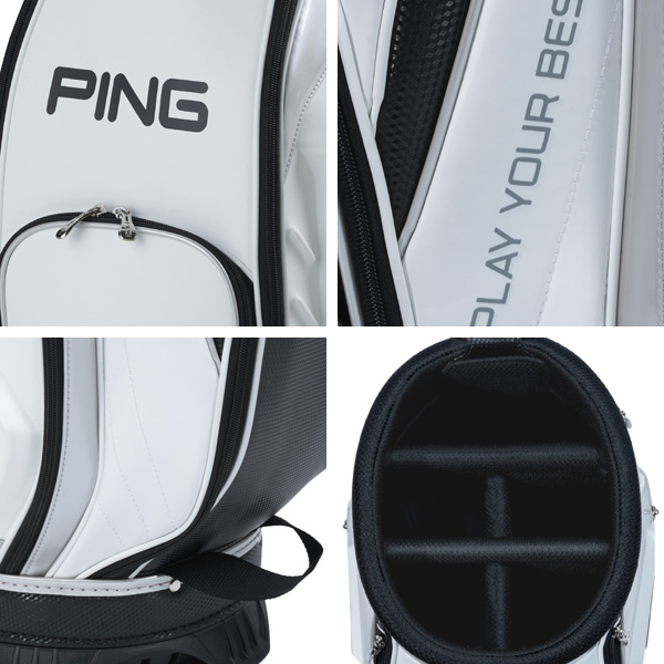 【極美品】PING オーセンティックカート ゴルフ キャディバッグ 9型 現行 ピン キャディバッグ CB-U2504 オーセンティックカート カート型 9型