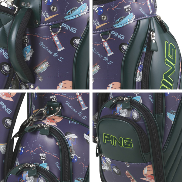 PING★ピン★マルチポケット★9.0型★良品★カート(BK) PING☆ピン☆マルチポケット☆9.0型☆良品☆カート(BK)