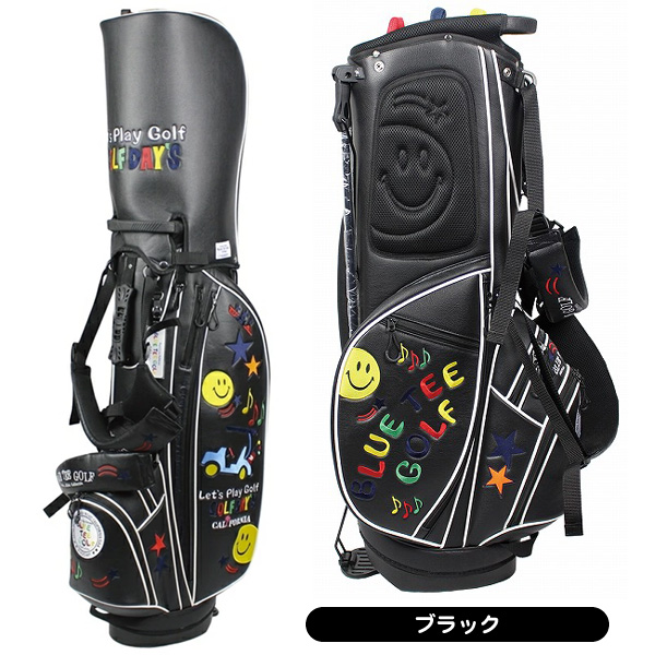 スマイル&カートスタンドキャディバッグ スマイル＆カートスタンドキャディバッグ【CB-008】 - BLUE TEE
