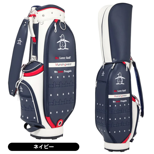 マンシング キャディバッグ MG5FCB02L レディース 合皮素材ペンギン