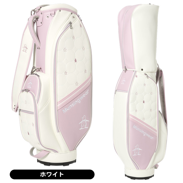 マンシングウェア ゴルフ キャディバッグ 8.5型(レディース用) MUNSINGWEAR 8.5型飛び柄キャディバッグ -デサントストア-DESCENTE STORE-