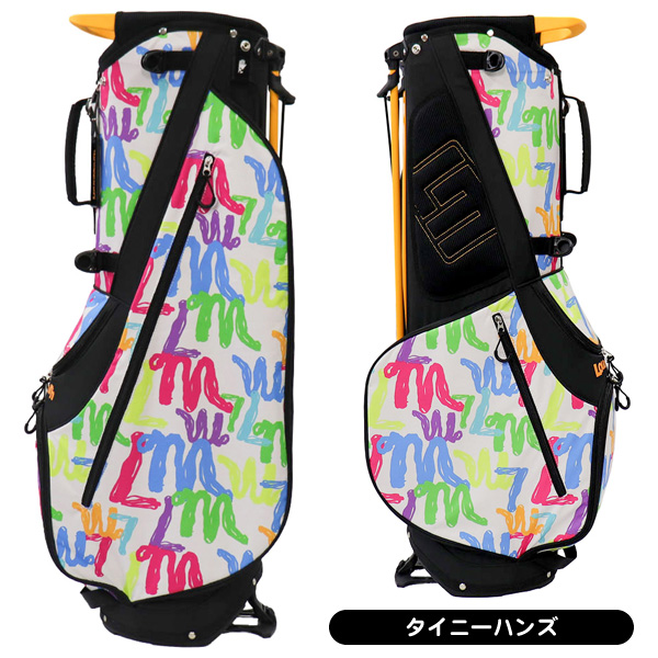ラウドマウス　星柄　軽量スタンドゴルフバッグ ラウドマウス キャディバッグ LM-CB0029 メンズ レディース PE 軽量