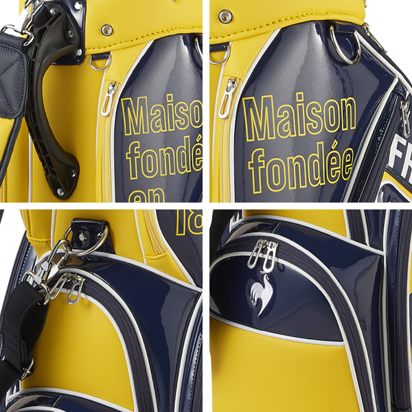 メンズ　ルコック　キャディーバック　ゴルフバッグ　男性用 メンズ ルコック 2025 LG5SCB02M グラフィックデザイン 大口径