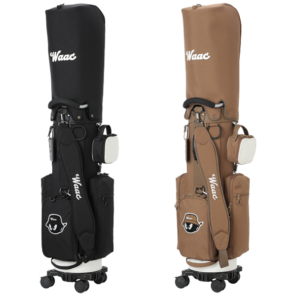 美品❣️WAAC ワック キャディバッグ ゴルフバッグ 軽量 ワック キャディバッグ 072254800 シティライン 4輪キャスター付き 9型