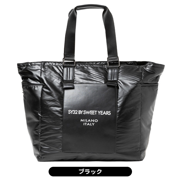 レザーパッチ トートバッグ SY32 SYG-25SG15 メンズ SY32ゴルフ 2025 SYG-25SG15 ラックス パッチ トートバッグ