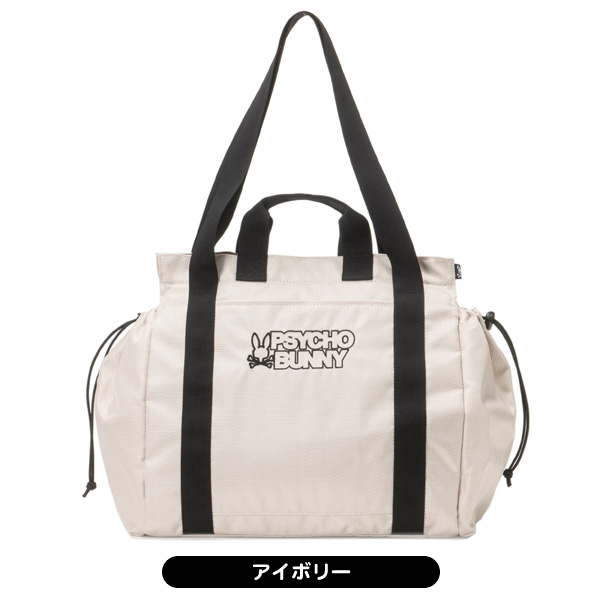 【新品】サイコバニー PBMG4FB4 とートートバッグ アイボリー メンズ サイコバニー PBMG4FB4 ブロックPB トートバッグ 男性用