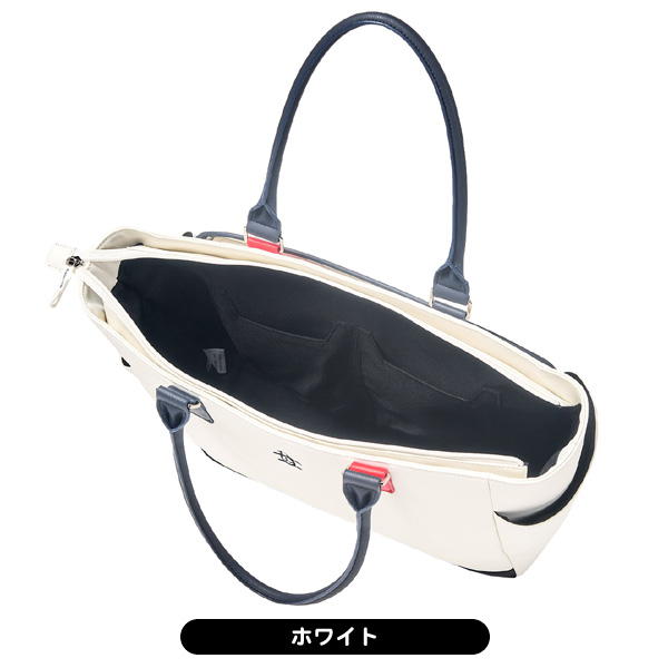 【新品未使用】マンシングウェア　ゴルフバッグ　ニットカートバッグ （ホワイト） レディース マンシングウェア 2025 MG5STT01L 合成皮革素材