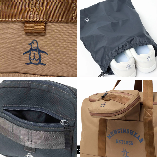 マンシング ボストンバッグ MG5FBB02M メンズ ディタッチャブルポーチ