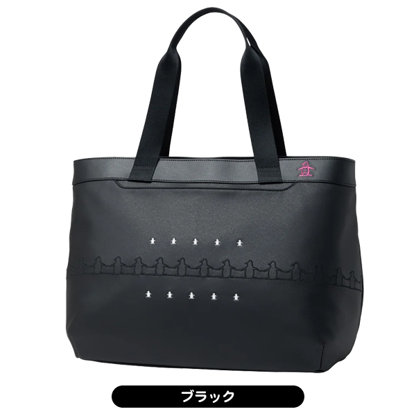 munsingwear 60周年限定　トートバッグ マンシング トートバッグ MG5FTT02L レディース 合皮素材ペンギン刺繍