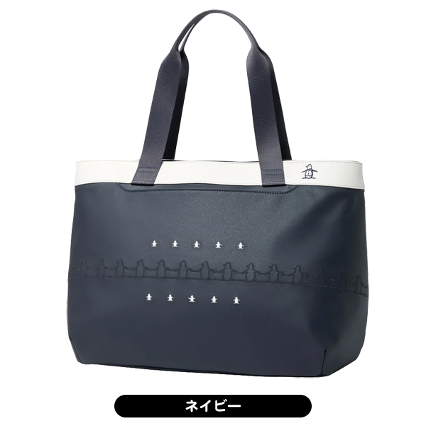 マンシング トートバッグ MG5FTT02L レディース 合皮素材ペンギン刺繍