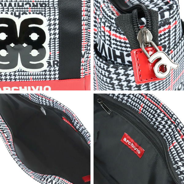 レディース アルチビオ 2024 A410803 グレンチェック柄 カートバッグ