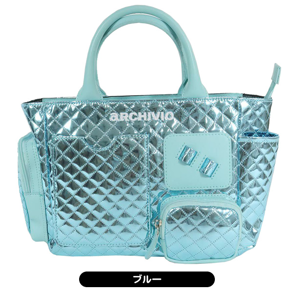 レディース アルチビオ 2024 A410916 メタリックキルト バッグ 女性用