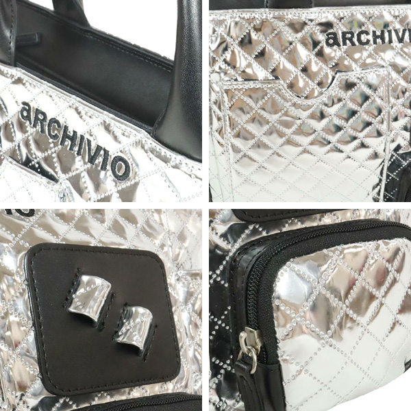 レディース アルチビオ 2024 A410916 メタリックキルト バッグ 女性用