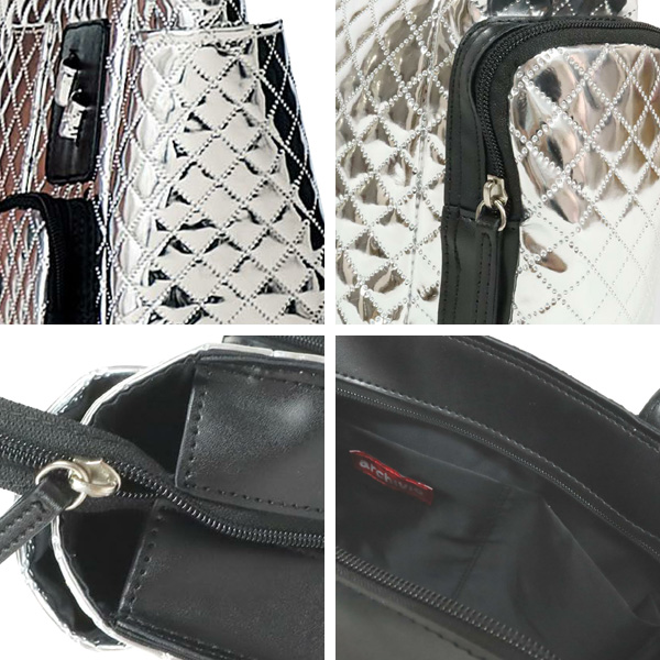 レディース アルチビオ 2024 A410916 メタリックキルト バッグ 女性用