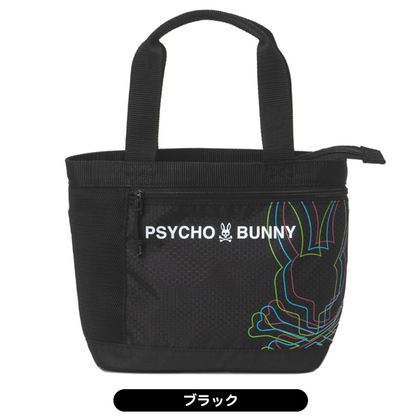 【新品タグ付き】サイコバニーゴルフ LWG グラデーションロゴトートバッグ 黒 Psycho Bunny サイコバニー 2025 PBMG5SB4 フラッグシップ